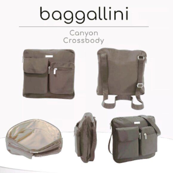 Baggallini Canyon Crossbody‎ Women's Brown - Picture 2 of 16